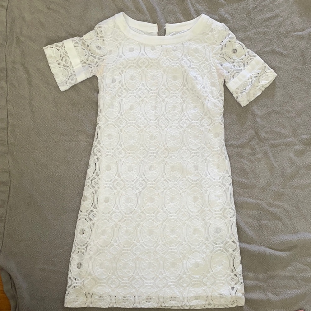 Solid white dress